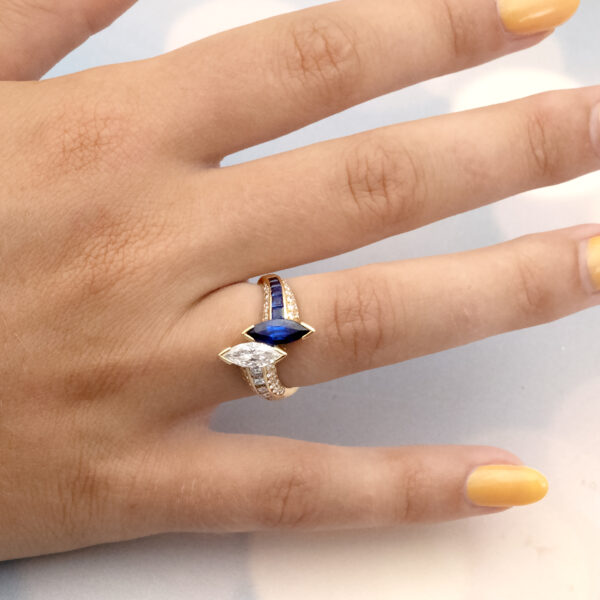 Twist Marquise Ring