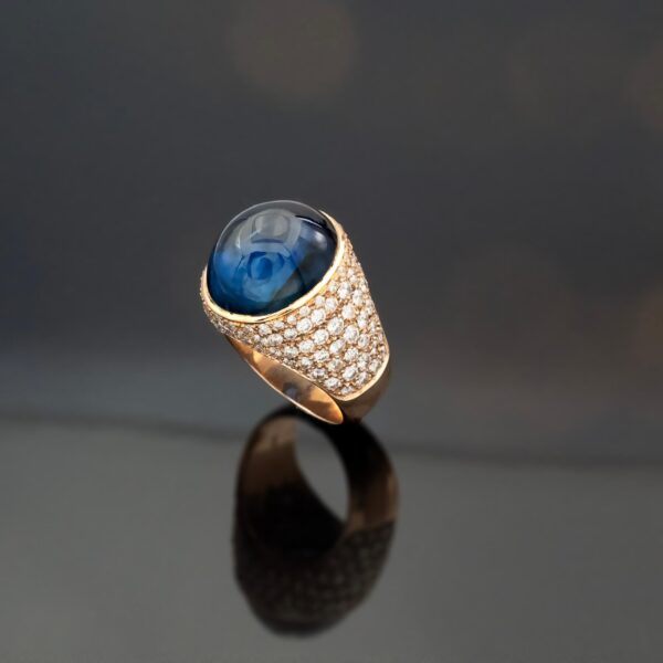 Midnight Cabochon Ring