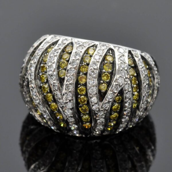 Zebra Dome Ring