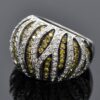 Zebra Dome Ring