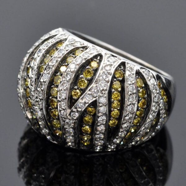 Zebra Dome Ring