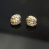 Golden Wave Diamond Earrings
