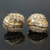 Golden Wave Diamond Earrings