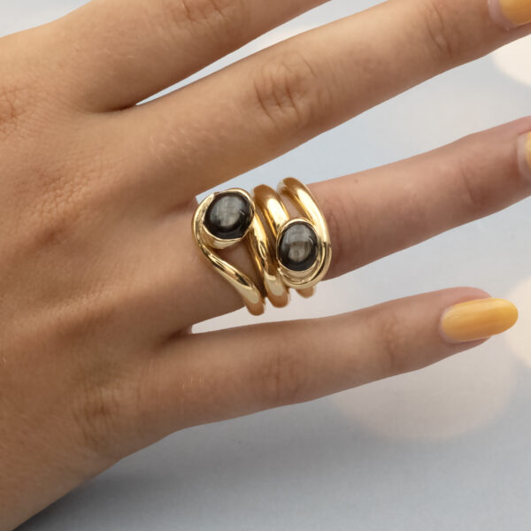Twin Star Ring