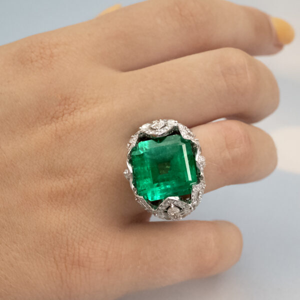 Emerald Lace Ring