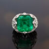 5446 17.81 ct Colombian Emerald Lace Ring