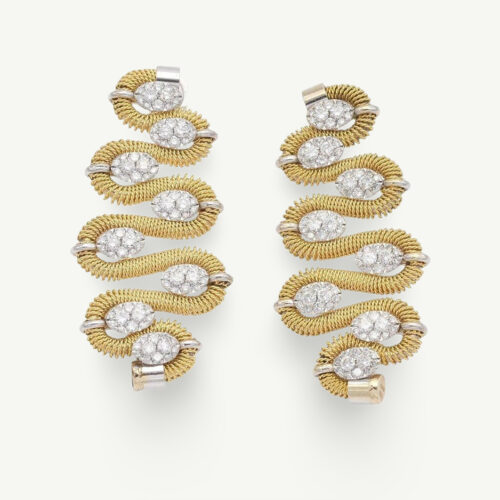 Diamond Wave Earrings