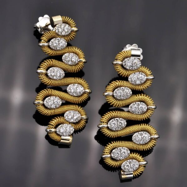 Diamond Wave Earrings