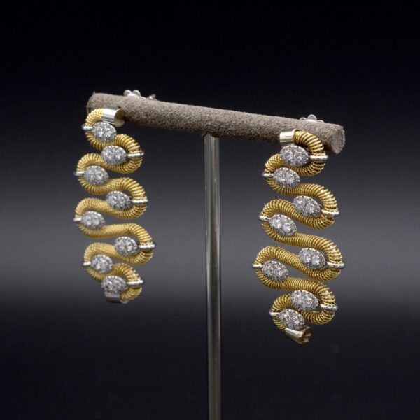 Diamond Wave Earrings