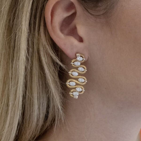 Diamond Wave Earrings