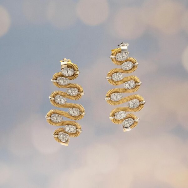 Diamond Wave Earrings