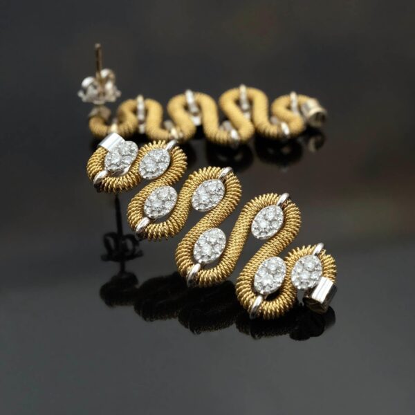 Diamond Wave Earrings