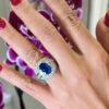 6,85 ct Sapphire Dome Ring