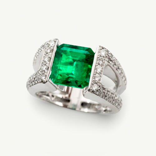 Unknown copie 2.58 ct Colombian Emerald Ring