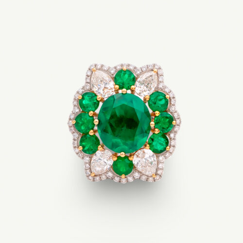 Unknown copie 3.01 ct Colombian Emerald Ring