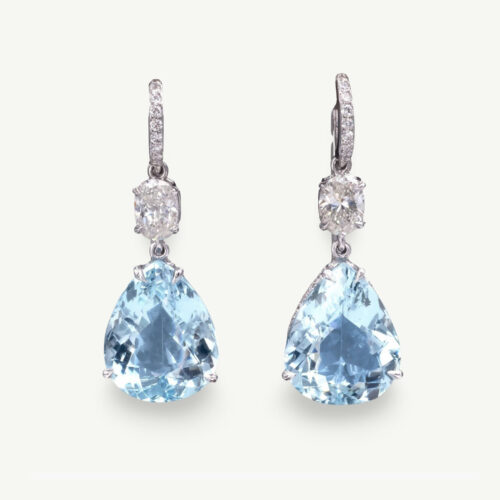 Aqua drop earrings Monaco