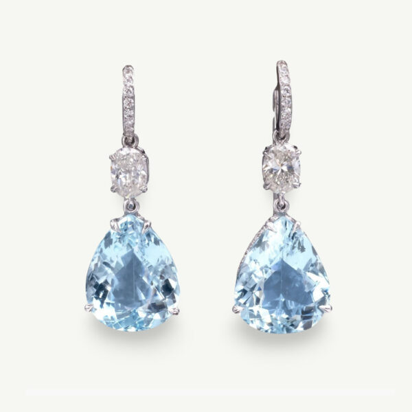 Aqua drop earrings Monaco