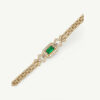 Emerald Grain de Riz Bracelet