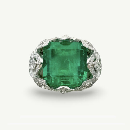 Colombian emerald ring