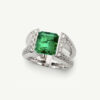 Green emerald ring