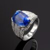 10,37 ct Sapphire Pavé Ring