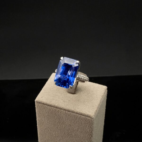 Sapphire Emerald-Cut Ring