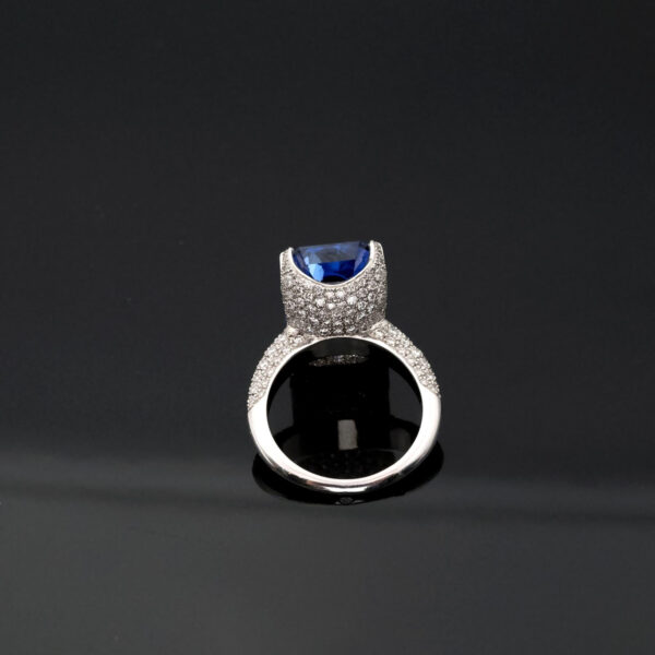 Sapphire Emerald-Cut Ring