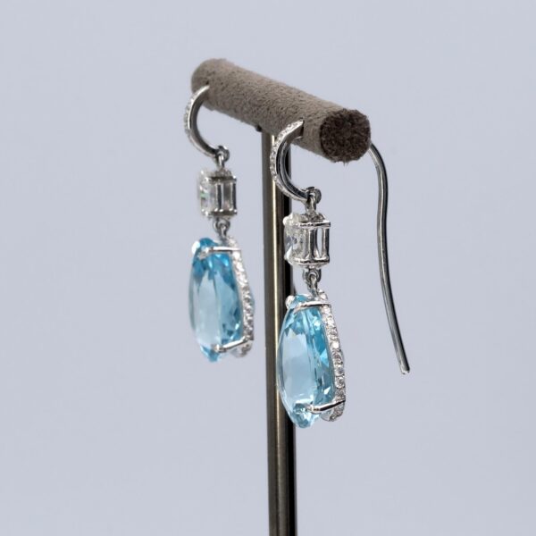 Aqua Drop Earrings