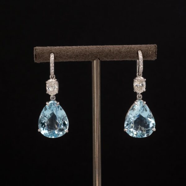 Aqua Drop Earrings