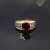 Cushion Ruby Ring