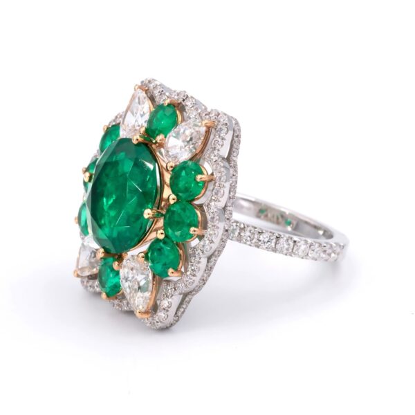 Emerald Arabesque Ring