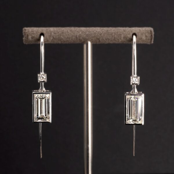Baguette Diamond Drops