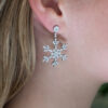 5340 copie Snowflake Diamond Earrings