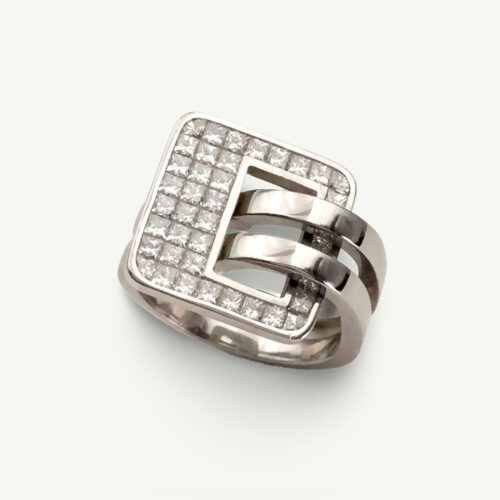 Unknown copie Buckle Grid Ring