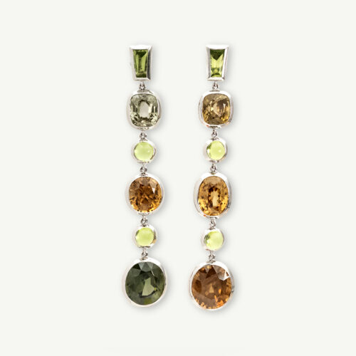 Unknown copie Peridot–Zircon Flow Earrings