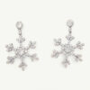 Unknown copie Snowflake Diamond Earrings