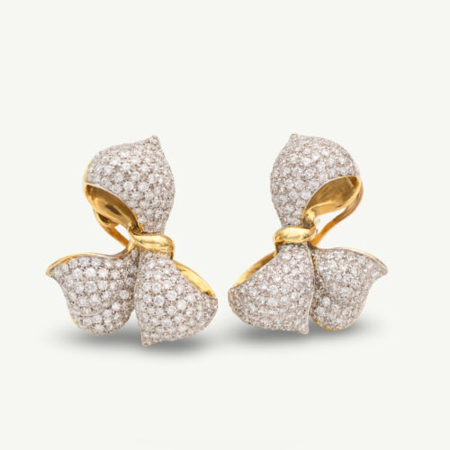 coverA Diamond Ribbon Earrings