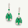 COVER 5.64 ct Colombian Emerald Earrings