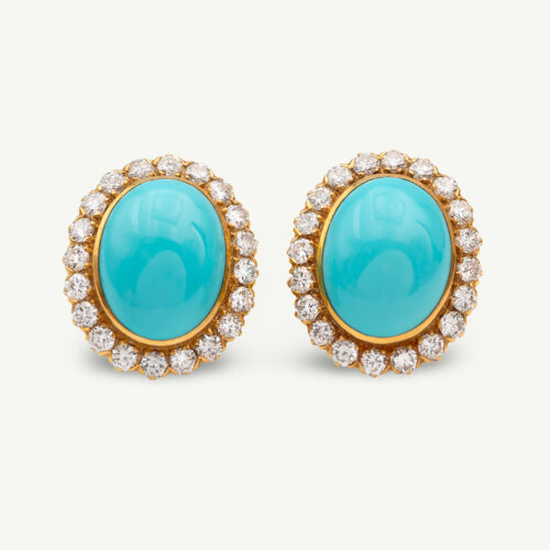Unknown copie Turquoise Halo Earrings
