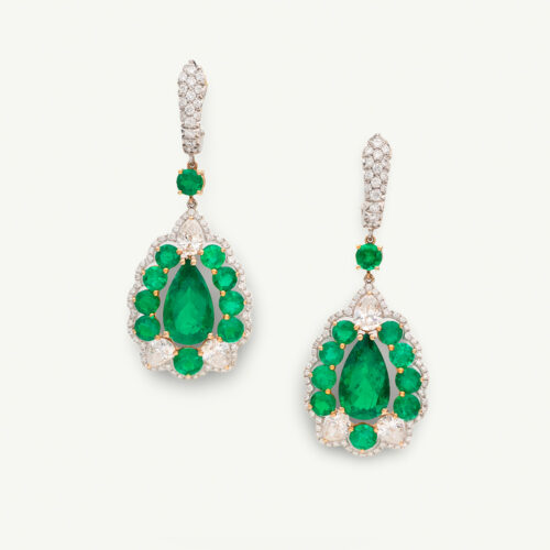 Unknown copie 5.64 ct Colombian Emerald Earrings