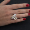 7221 Triple Blossom Ring
