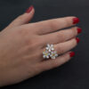 7270 Triple Blossom Ring