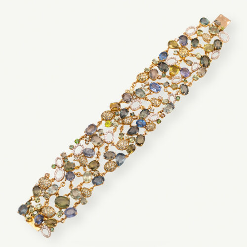 Unknown copieB Lattice Mosaic Bracelet