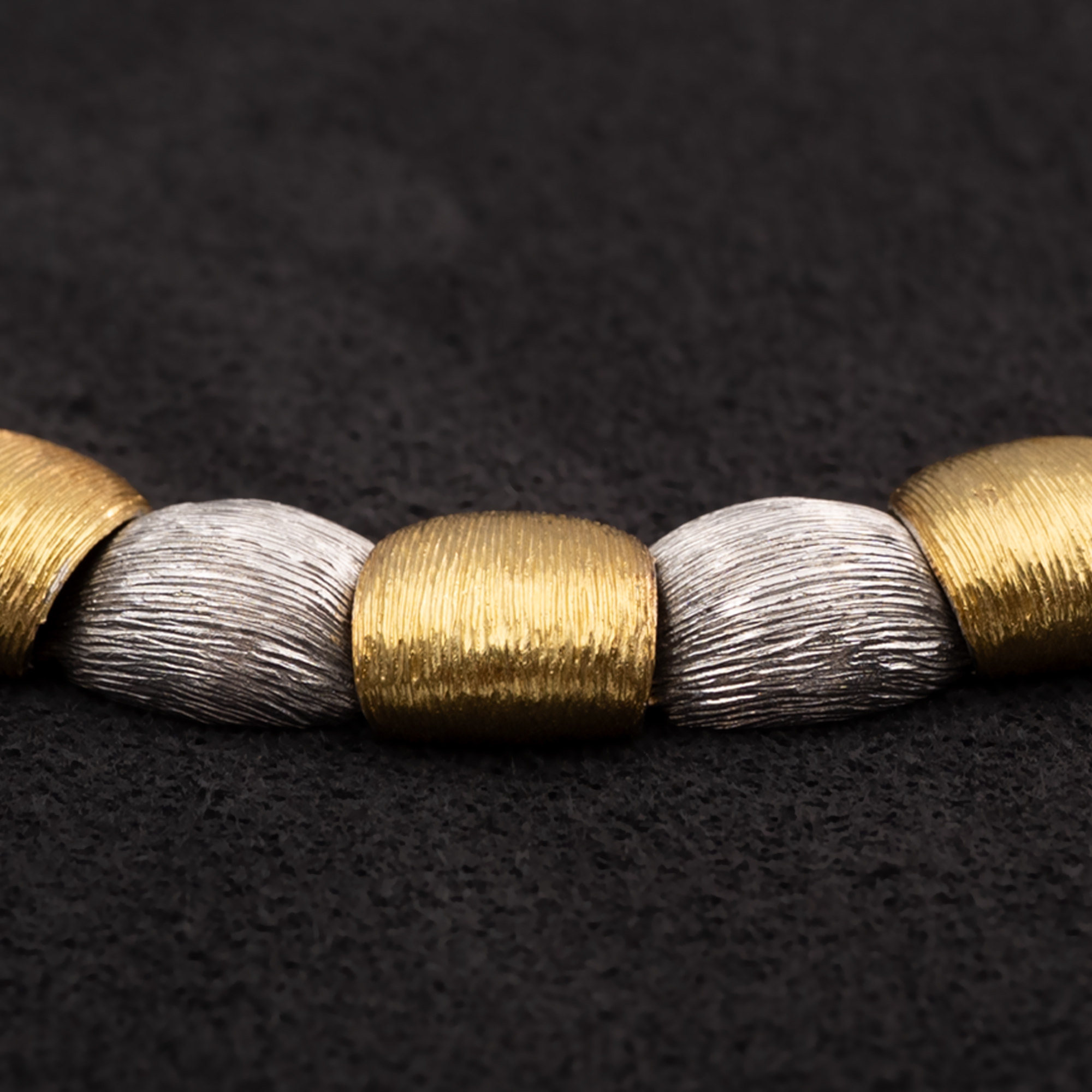8761 Two Tone Golden Necklace