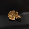 Diamond Scarab Pendant in 18K Yellow Gold Sculptural 18K yellow gold scarab pendant set with diamonds, featuring a domed beetle design with geometric detailing and high-jewelry finish.